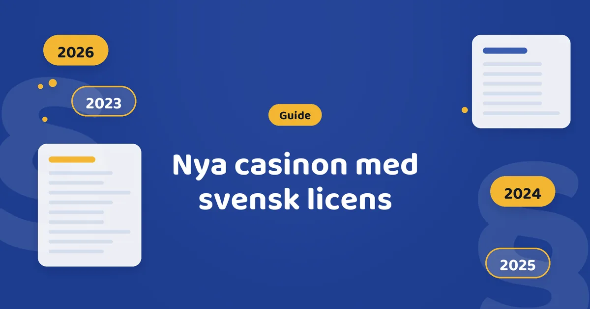 Nya casinon med svensk licens